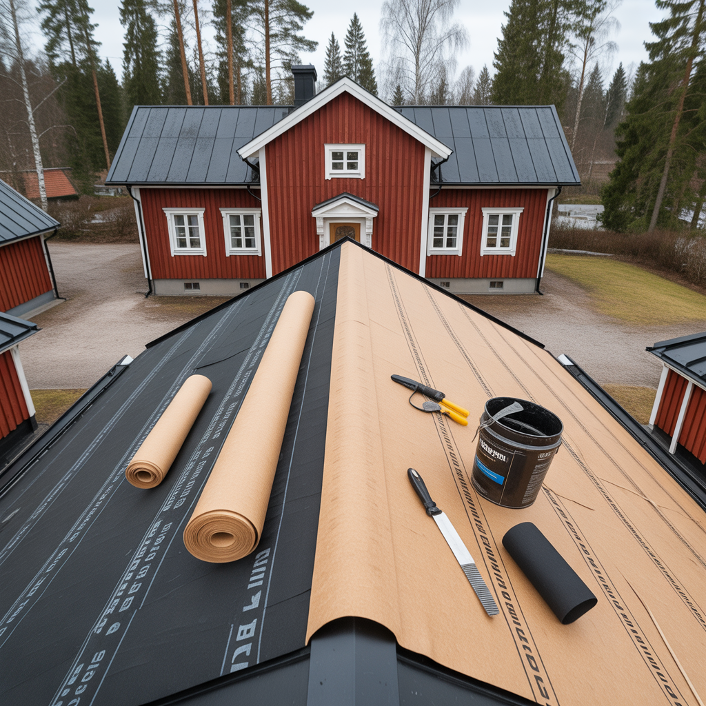 byta takpapp pa villa kostnad livslangd och montering