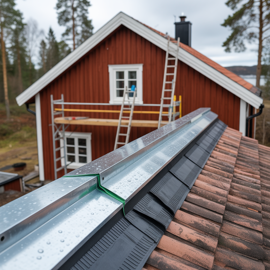 vindskiveplat pa sadeltak montering tathet och kostnad